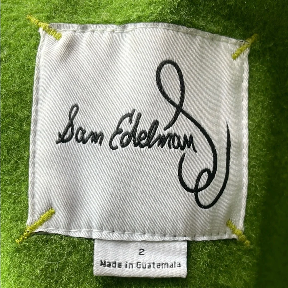 Sam Edelman Green Belted Coat - Picture 7 of 7